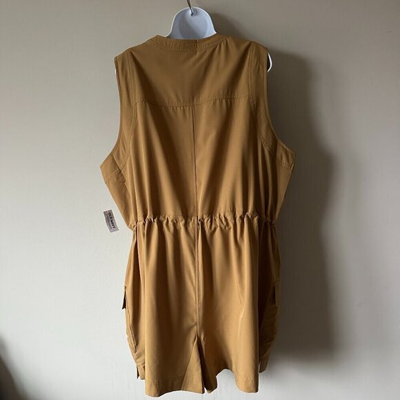 NWT Old Navy Stretch Tech Romper Loose Fit Cinched Waist - Size 2X - Picture 8 of 11